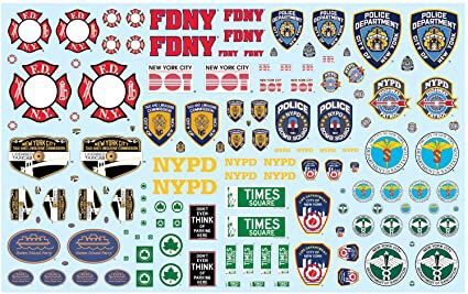 AMT 034 NYC Auxiliary Service Logos Decal Pack
