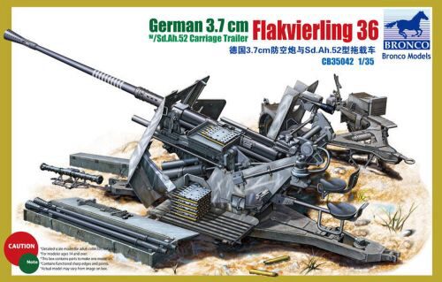 Bronco Models CB35042 German 3.7cm Flak36