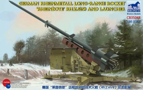 Bronco Models CB35048 German Rheinmetall Rheinbote Rakete Rheinbote(Rh.Z.61/9) and launcher