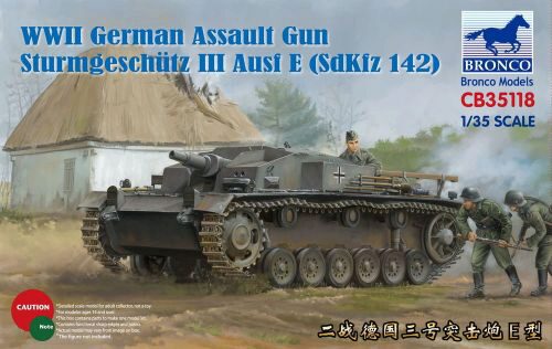 Bronco Models CB35118 WWII German Assault Gun Sturmgeschütz III Ausf E (SdKfz 142)
