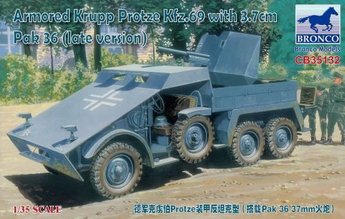 Bronco Models CB35132 Armored Krupp Protze Kfz.69 with 3.7cm Pak 36 (late version)
