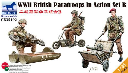 Bronco Models CB35192 WWII British Parattroops In Action Set B