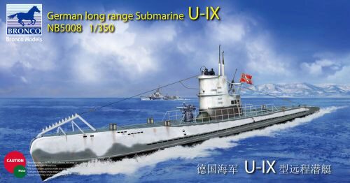 Bronco Models NB5008 German Long Range Submarine Type U-IX A