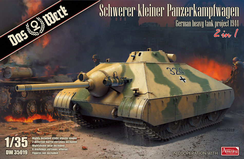 DAS WERK 35019 Schwerer kleiner Panzer - heavy tank project 1944