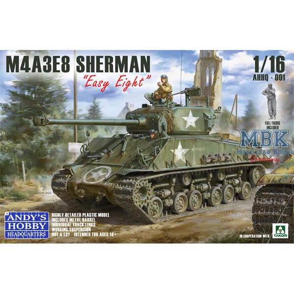 ANDYS HHQ AHHQ-001 M4A3E Sherman "Easy Eight" (1:16)