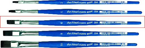 Da Vinci 394/6 Pinsel kräftige, federstarke Fasern, flach Grösse 6