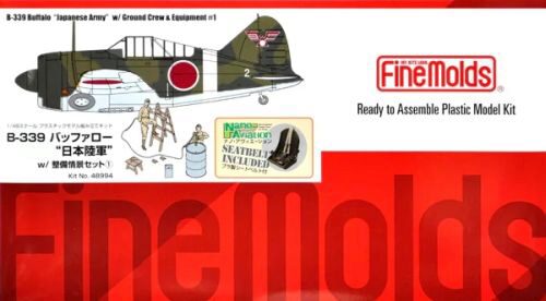 Fine Molds  FM48994 1/48 B-339 Buffalo "Japanese  Army" w/Ground Crew & Equipment #1