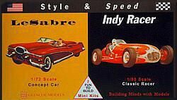 Glencoe Models 523608 1/72/50 Le Sabre / Indy Racer