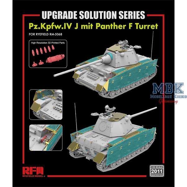 RYE FIELD MODEL 2011 Pz.Kpfw.IV J mit Panther F Turret upgrade solution