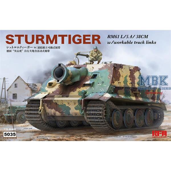 Rye Field Model 5035 Sturmtiger with workable tracks