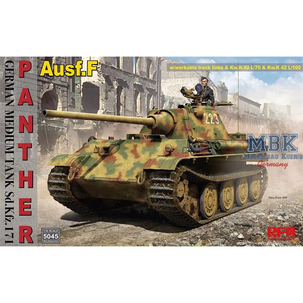 RYE FIELD MODEL 5045 Sd.Kfz.171 Panther Ausf.F w/work.tracks