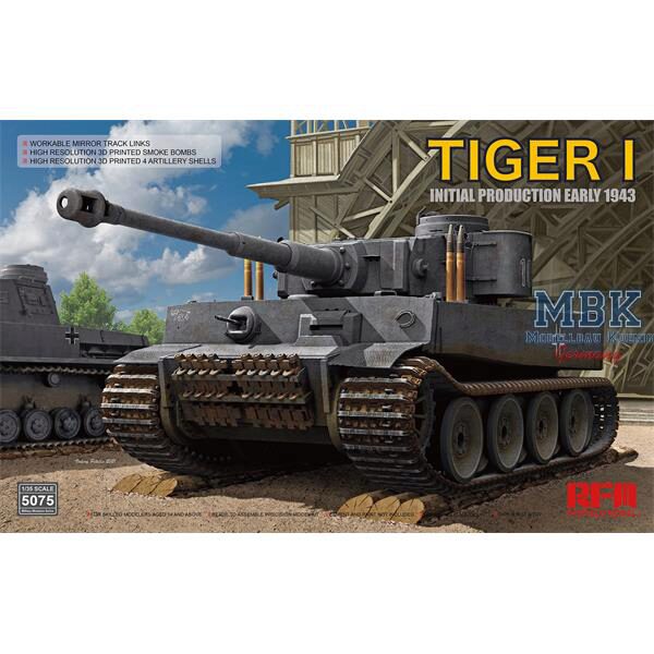 Rye Field Model 5075 Tiger I 100# initial production early 1943