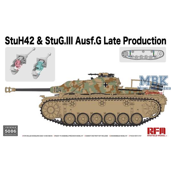 RYE FIELD MODEL 5086 StuH42 & StuG.III Ausf.G Late Production
