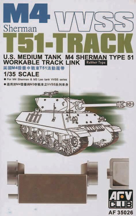 AFV-Club 35026 M4/M3 T51 SHERMAN TRACKS
