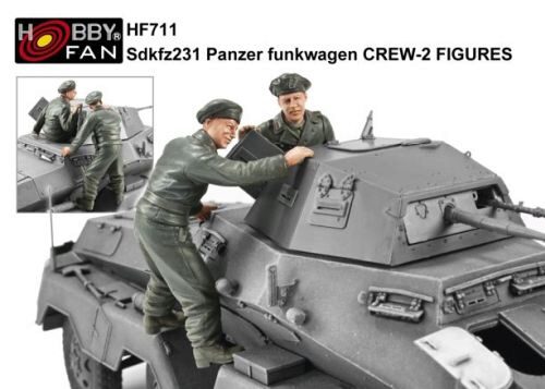 AFV-Club HF711 Sdkfz231 Panzer Funkwagen Crew 2 Figuren