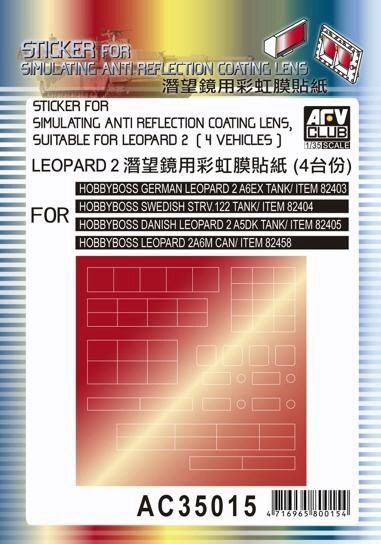 AFV-Club AC3515 Sticker anti reflection for Leopard