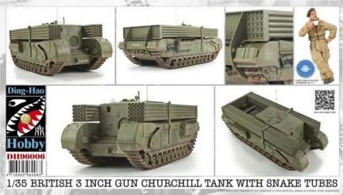 AFV-Club DH96006 1/35 British 3 Inch gun Churchill tank &