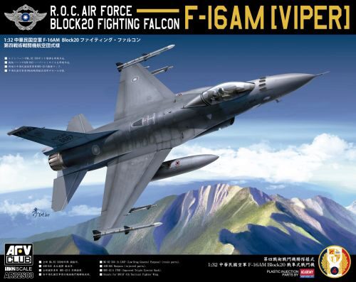 AFV-Club AR32S03 1/32 ROC AIR FORCE F16 AM Block 20 (VIPER)