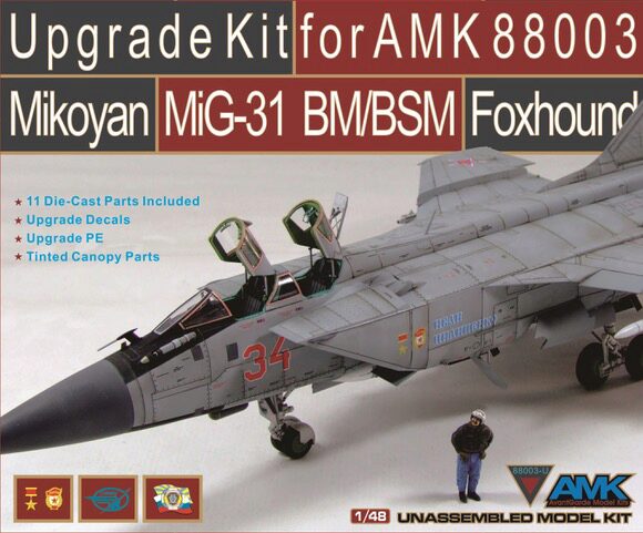 AMK AvantGarde Model Kits 88003-U Mikoyan MiG-31BM/BSM Foxhound Upgrade kit