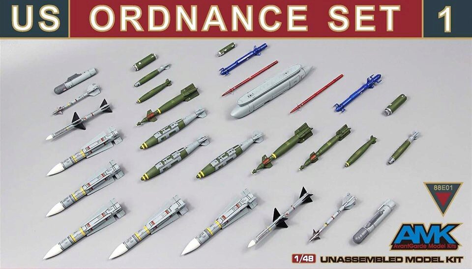 AMK AvantGarde Model Kits 88E01 US Ordnance Set n. 1 (New Release)