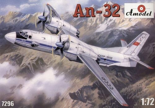 Amodel AMO7296 Antonov An-32 Soviet transport aircraft