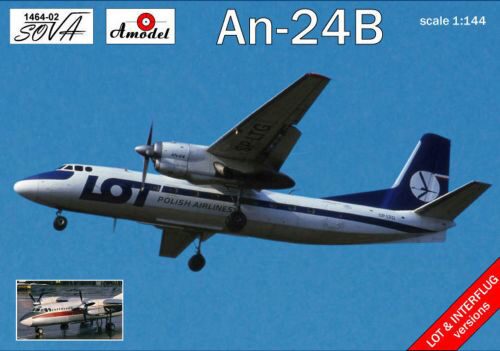 Amodel AMO1464-02 Antonov An-24B Polish/DDR airlines