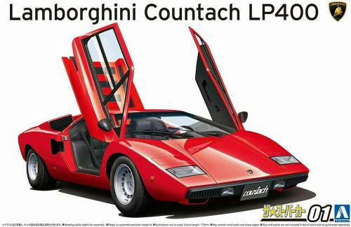 AOSHIMA 05804 Lamborghini Countach LP400 '74