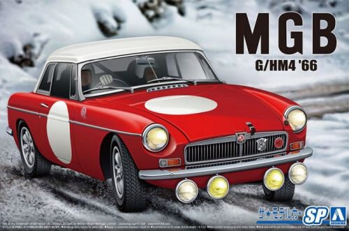 AOSHIMA 06126 BLMC G/HM4 MG-B Club Rally Ver. '66