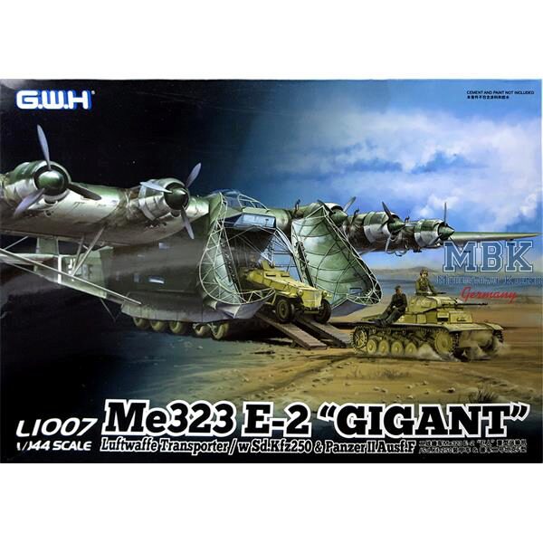 GREAT WALL HOBBY L1007 Me 323 D-1 "Gigant" Sd.Kfz.250 & Panzer II Ausf.F