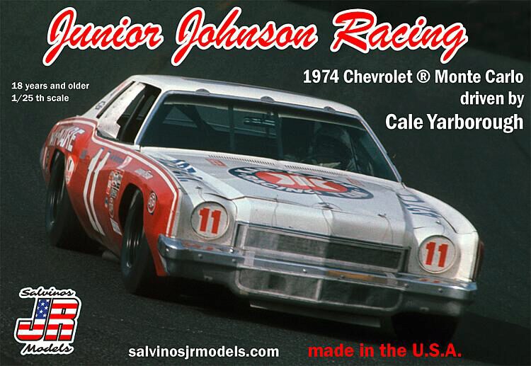 JR Salvino 559213 1/25 Cale Yarborough #11, Junior Johnson Chevy, 1974