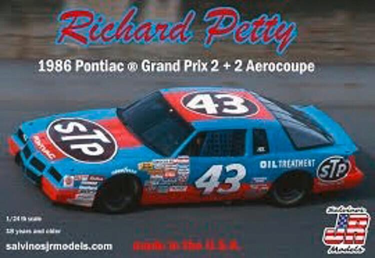 JR Salvino 559904 1/24 Richard Petty Pontiac, 1986