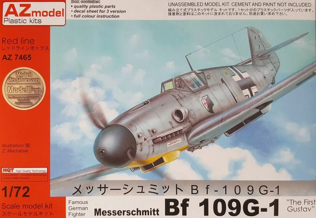 AZ Models AZM7465 Messerschmitt Bf 109G-1 The First Gustav AZM74065