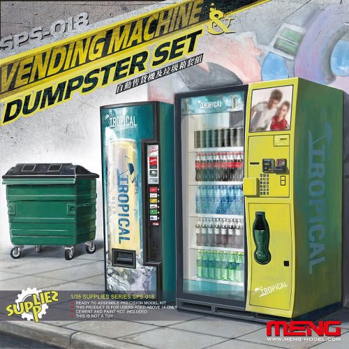 MENG-Model SPS-018 Vending Machine & Dumster Set