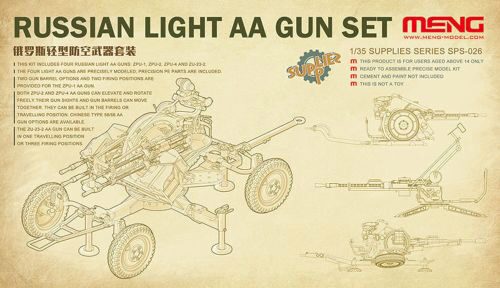 MENG-Model SPS-026 Russian Light AA Gun Set