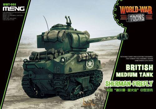 MENG-Model WWT-008 British Medium Tank Sherman-Firefly (CARTOON MODEL)