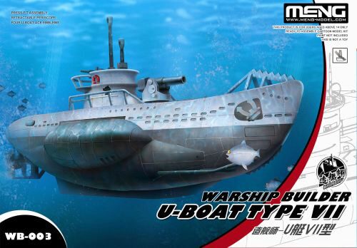 MENG-Model WB-003 Warship Builder- U-Boat Type VII (Cartoon Model)