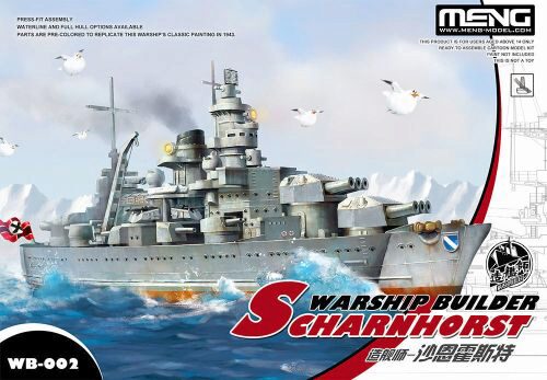 MENG-Model WB-002 Warship Builder-Scharnhorst(cartoonized model kit)