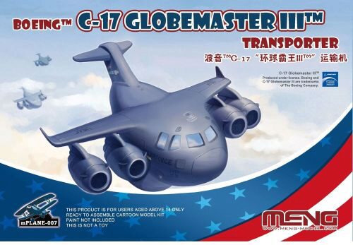 MENG-Model mPLANE-007 Boeing C-17 Globemaster III Transporter