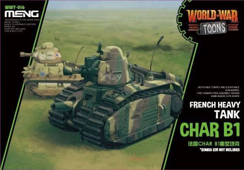 MENG-Model WWT-016 French Heavy Tank Char B1 (Cartoon Model)
