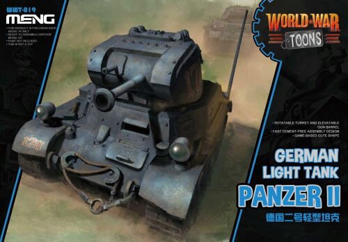 MENG-Model WWT-019 German Light Tank Panzer II (CARTOON MODEL)