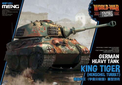 MENG-Model WWT-021 German Heavy Tank King Tiger (Henschel Turret) (CARTOON MODEL)