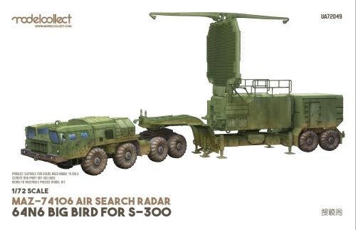 Modelcollect UA72049 MAZ-74106 air search radar 64N6 BIG BIRD for S-300 camouflage.2010s