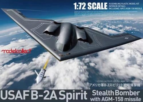 Modelcollect UA72214 USAF B-2A Spirit Stealth Bomber with AGM-158 missile