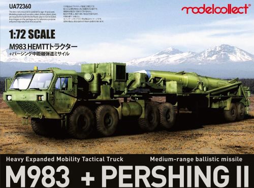 Modelcollect UA72360 USA M983 Hemtt Tractor With Pershing II Missile Erector Launcher new Ver.