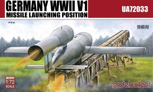 Modelcollect UA72033 Germany WWII V1 Missile launching positi 2 in 1
