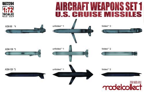 Modelcollect UA72204 Aircraft weapons set1 U.S.cruise missile