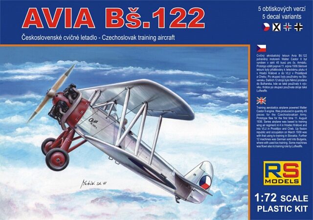 RS MODELS 92069 Avia B┼í-122 trainer (5 decal v. for Bulgaria, Czech, Luftwaffe, Slovakia) Photoetched Parts + Resin parts