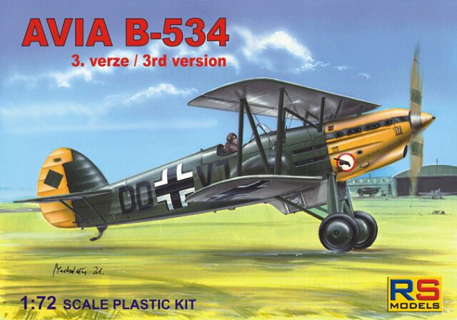 RS MODELS 92079 Avia B-534 III version (6 decal v. for Czech, Luftwaffe, Slovakia)