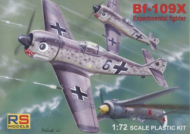 RS MODELS 92085 Messerschmitt Bf 109 X (2 decal v. for Luftwaffe, Great Britain) Resin parts