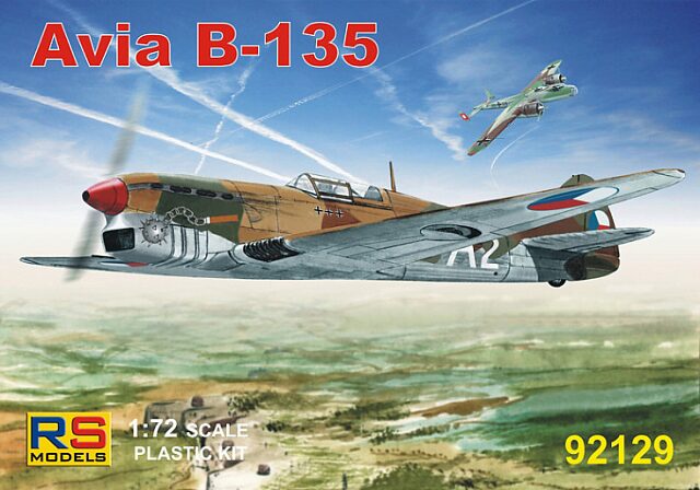 RS MODELS 92129 Avia B-135 (4 decal v. for Czech, Slovakia) Photoetched Parts